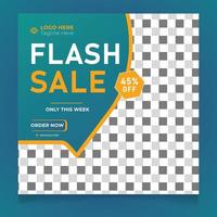 Flash Sale Template Design vector