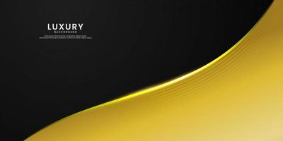 Luxury abstract gold line background vector