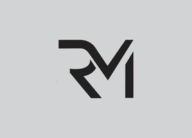 Letter R and M logo vector design