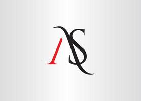 A S logo design for Corporate vector