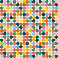 Simply seamless pattern design of polka dots in square frame. Decorating for wrapping paper, wallpaper, fabric, backdrop and etc. vector