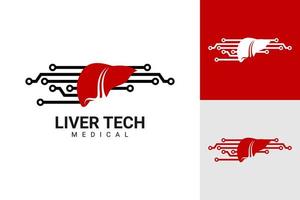 Illustration Vector Graphic of Liver Tech Logo. Perfect to use for Medical Company