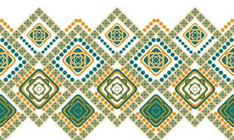 Geometric ethnic pattern design for seamless background. vector