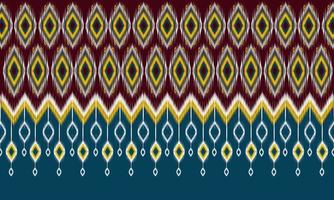 Geometric ethnic oriental ikat pattern traditional Design for background,carpet,wallpaper,clothing,wrapping,Batik,fabric,Vector illustration.embroidery style. vector