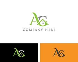 AG House Logo Design Template vector