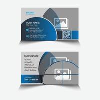 vector gym business card template design