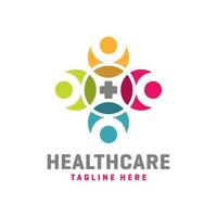 logotipo de la comunidad de salud moderna vector