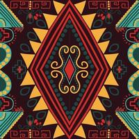 African Ethnic Texture Hand Draw Seamless Background Print vector
