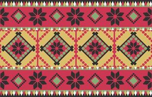 Ethnic Print Fabric Pattern. Geometry seamless ornament Aztec Print vector