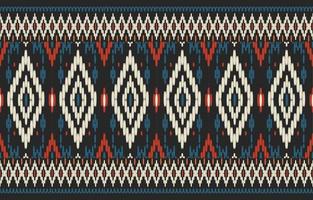 Traditional Ikat Elements Fabric Print Pattern vector