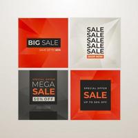 sale banner social media post vector template background for media promotion