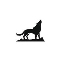 diseño de vector de logo de lobo