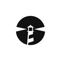 lighthouse logo vector design