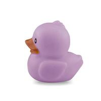Cute rubber duck isolated over white background photo