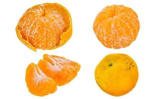 Orange on a white background photo