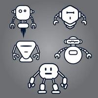 concepto de robots modernos vector