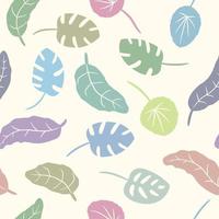 Modern leaf pattern background vector