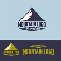 diseño de logotipo de montaña vector