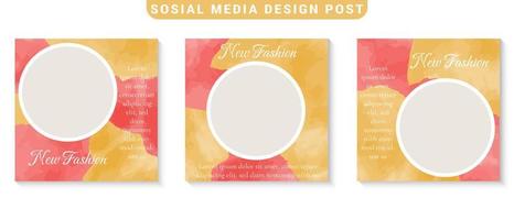 social media post frame vector