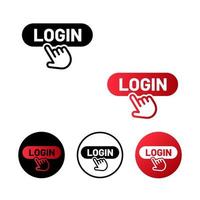 Login Icon Flat Design vector