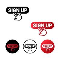 Sign Up Icon Illustration vector