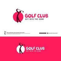 Golf club logo design template, Golf tournament icon concept. Abstract Sport symbol vector illustrations.