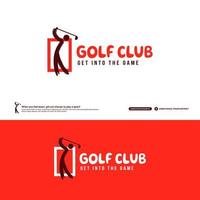 Golf club logo design template, Golf tournament icon concept. Abstract Sport symbol vector illustrations.