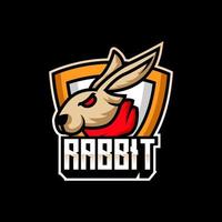 rabbit esport logo vector