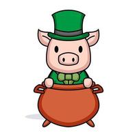 happy st Patrick day vector