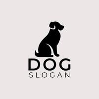 dog silhouette logo vector