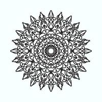 mandala dibujado a mano. decoración en ornamento étnico oriental doodle vector