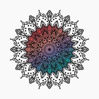 Vector round abstract circle. Luxury Mandala style.