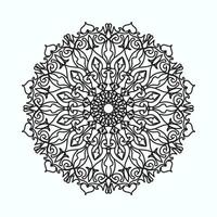 Hand drawn mandala. decoration in ethnic oriental  doodle ornament vector