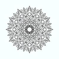 mandala dibujado a mano. decoración en ornamento étnico oriental doodle vector