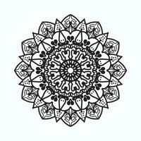 mandala dibujado a mano. decoración en ornamento étnico oriental doodle vector