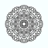 mandala dibujado a mano. decoración en ornamento étnico oriental doodle vector