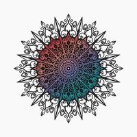 Vector round abstract circle. Luxury Mandala style.