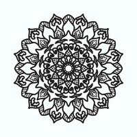 mandala dibujado a mano. decoración en ornamento étnico oriental doodle vector