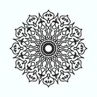 mandala dibujado a mano. decoración en ornamento étnico oriental doodle vector