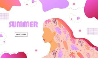 Summer abstract background vector