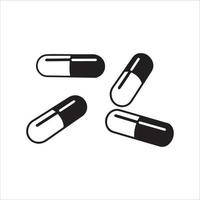 medicine pill capsule vector design illustration