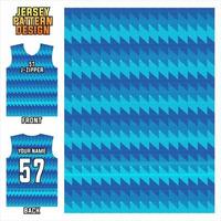 Fabric textile pattern design for sports shirts, soccer jersey printing mockup for soccer clubs. Uniform front and back vector