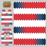 patrón de impresión de jersey. Jersey deportivo con estampado sublime. plantillas de fútbol, volly, baloncesto, béisbol, ciclismo, pesca, carreras, esport vector