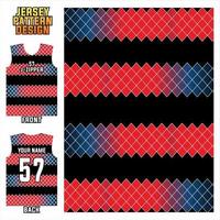 patrón de impresión de jersey. Jersey deportivo con estampado sublime. plantillas de fútbol, volly, baloncesto, béisbol, ciclismo, pesca, carreras, esport vector