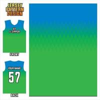 Fabric textile pattern design for sports shirts, soccer jersey printing mockup for soccer clubs. Uniform front and back vector