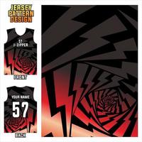 patrón de impresión de jersey. Jersey deportivo con estampado sublime. plantillas de fútbol, volly, baloncesto, béisbol, ciclismo, pesca, carreras, esport vector