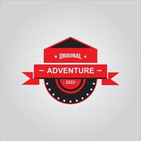 wild life adventure logo in forest and mountains vector