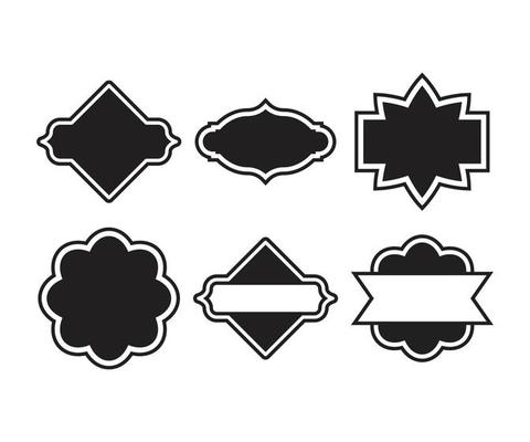 black label and banner frames