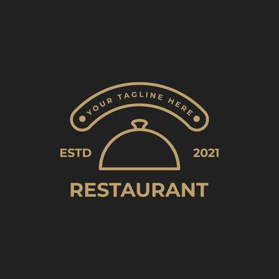 Design Logo Vector for a Restaurant in a Luxurious and Elegant Style