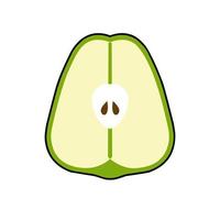 Fruit vegetable in flat hand drawn style design vector